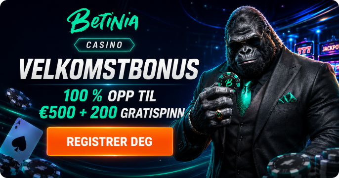 Betinia Casino bonus